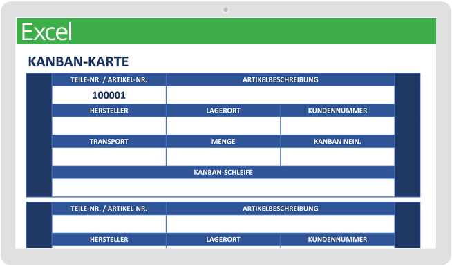 Grundlegende Kanban-Kartenvorlage