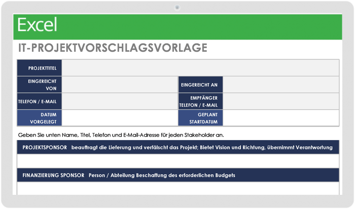  Vorschlagsvorlage für IT-Projekte